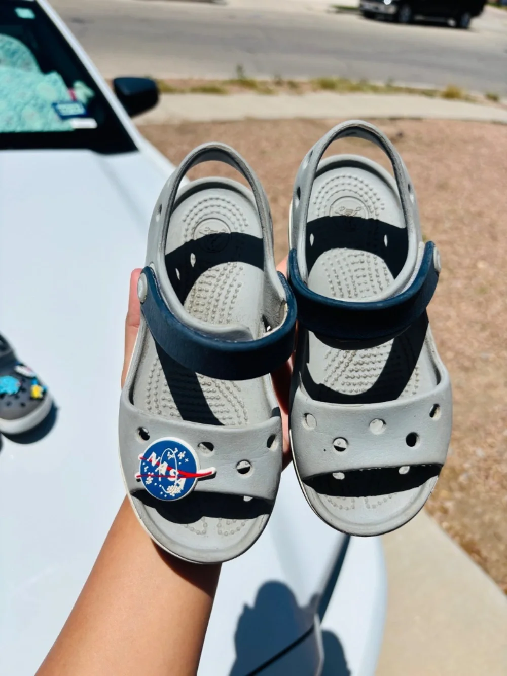 Crocs sandals size 10c little kids